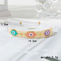 Ethnic Style Devil's Eye Glass Beaded Knitting Women's Bracelets main image 2