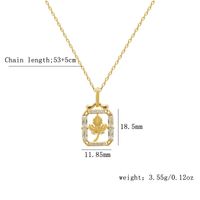 Glam Luxurious Solid Color Sterling Silver Plating Inlay Zircon Gold Plated Silver Plated Pendant Necklace sku image 3