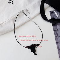 Exaggerated Funny Spider Web Alloy Sponge Three-dimensional Halloween Women's Necklace sku image 2