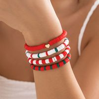 Simple Style Classic Style Round Heart Shape Alloy Soft Clay Wholesale Bracelets main image 1