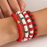 Simple Style Classic Style Round Heart Shape Alloy Soft Clay Wholesale Bracelets main image 3