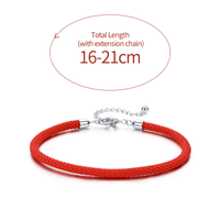 Simple Style Solid Color Sterling Silver Rope Plating Silver Plated Women's Bracelets sku image 3