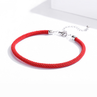 Simple Style Solid Color Sterling Silver Rope Plating Silver Plated Women's Bracelets main image 1