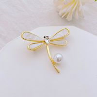 Fashion Flower Alloy Plating Inlay Artificial Gemstones Pearl Women's Brooches sku image 18