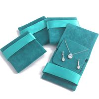 Retro Solid Color Flannel Jewelry Packaging Bags sku image 11