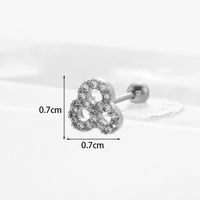 Ear Cartilage Rings & Studs Exaggerated Animal 316 Stainless Steel  Copper sku image 4