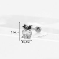 Ear Cartilage Rings & Studs Exaggerated Animal 316 Stainless Steel  Copper sku image 2