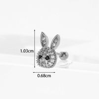Ear Cartilage Rings & Studs Exaggerated Animal 316 Stainless Steel  Copper sku image 20