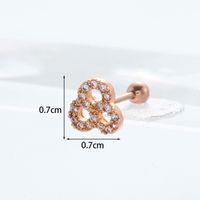 Ear Cartilage Rings & Studs Exaggerated Animal 316 Stainless Steel  Copper sku image 17