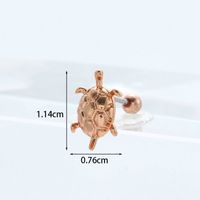 Ear Cartilage Rings & Studs Exaggerated Animal 316 Stainless Steel  Copper sku image 12