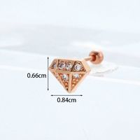 Ear Cartilage Rings & Studs Exaggerated Animal 316 Stainless Steel  Copper sku image 19