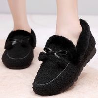 Women's Basic Solid Color Round Toe Cotton Shoes main image 2