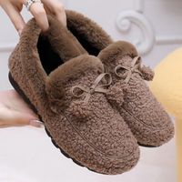 Women's Basic Solid Color Round Toe Cotton Shoes sku image 1