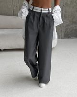 Women's Daily Street Streetwear Solid Color Full Length Dress Pants main image 4