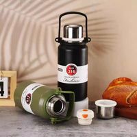 Pastoral Solid Color Stainless Steel Thermos Cup 1 Piece main image 1