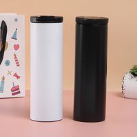 Casual Solid Color Stainless Steel Thermos Cup 1 Piece main image 3
