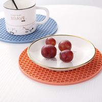 Casual Solid Color Silica Gel Placemat 1 Piece main image 5