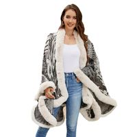 Women's Streetwear Leopard Knit Shawl main image 3