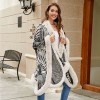 Women's Streetwear Leopard Knit Shawl main image 5