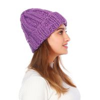 Unisex Simple Style Solid Color Crimping Wool Cap main image 1