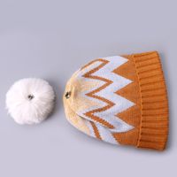 Women's Casual Stripe Eaveless Wool Cap main image 5