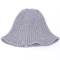 Women's Korean Style Solid Color Side Of Fungus Wool Cap main image 5