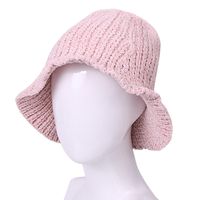 Women's Korean Style Solid Color Side Of Fungus Wool Cap main image 3