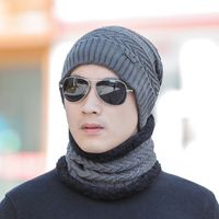 Men's Vintage Style Solid Color Eaveless Wool Cap sku image 2