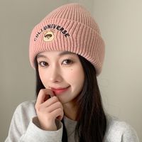 Women's Preppy Style Vacation Animal Letter Eaveless Wool Cap main image 2