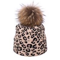 Women's Streetwear Leopard Pearl Eaveless Wool Cap sku image 18