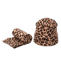 Women's Streetwear Leopard Pearl Eaveless Wool Cap main image 2