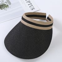 Children Unisex Lady Simple Style Solid Color Wide Eaves Straw Hat sku image 6