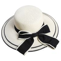 Women's Pastoral Simple Style Solid Color Big Eaves Straw Hat main image 4