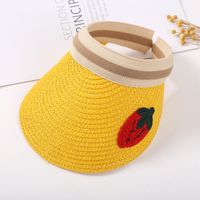 Children Unisex Cute Simple Style Fruit Straw Hat sku image 7