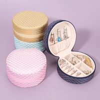 Pastoral Solid Color Pu Leather Jewelry Boxes main image 4