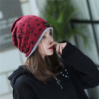 Unisex Simple Style Star Patch Crimping Beanie Hat sku image 3