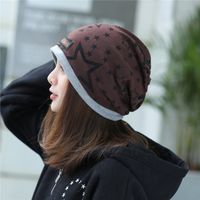 Unisex Simple Style Star Patch Crimping Beanie Hat main image 4