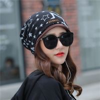 Unisex Simple Style Star Patch Crimping Beanie Hat sku image 2
