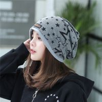 Unisex Simple Style Star Patch Crimping Beanie Hat main image 5