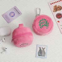 Cute Letter Plush Round Makeup Bags main image 5