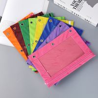 Solid Color Oxford Cloth Learning Korean Style Pencil Case main image 1