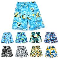Men's Beach Casual Ditsy Floral Color Block Tree Shorts Shorts main image 1