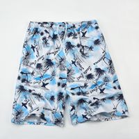 Hommes Plage Décontractée Petites Fleurs Bloc De Couleur Arbre Shorts Shorts main image 5