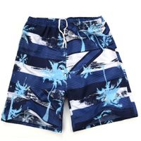 Men's Beach Casual Ditsy Floral Color Block Tree Shorts Shorts sku image 17