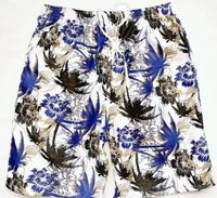 Men's Beach Casual Ditsy Floral Color Block Tree Shorts Shorts sku image 21
