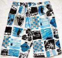 Men's Beach Casual Ditsy Floral Color Block Tree Shorts Shorts sku image 1