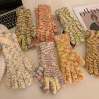 Women's Simple Style Colorful Gloves A Pair main image 1
