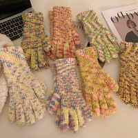 Women's Simple Style Colorful Gloves A Pair main image 4