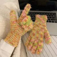Women's Simple Style Colorful Gloves A Pair sku image 3