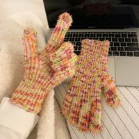Women's Simple Style Colorful Gloves A Pair sku image 2